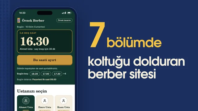 Berber web sitesi örneği